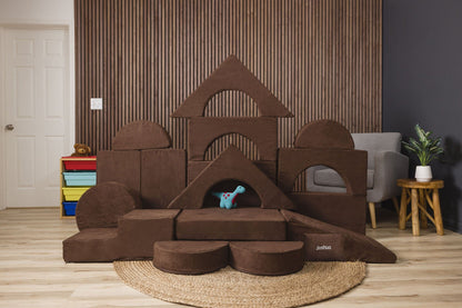 FoamOh! FoamOh Super Castle Play Sofa Chestnut FoamOh Super Castle Play Sofa