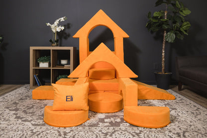 FoamOh! FoamOh Super Castle Play Sofa Orange FoamOh Super Castle Play Sofa