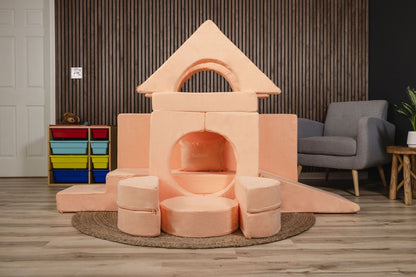 FoamOh! FoamOh Super Castle Play Sofa Peach FoamOh Super Castle Play Sofa