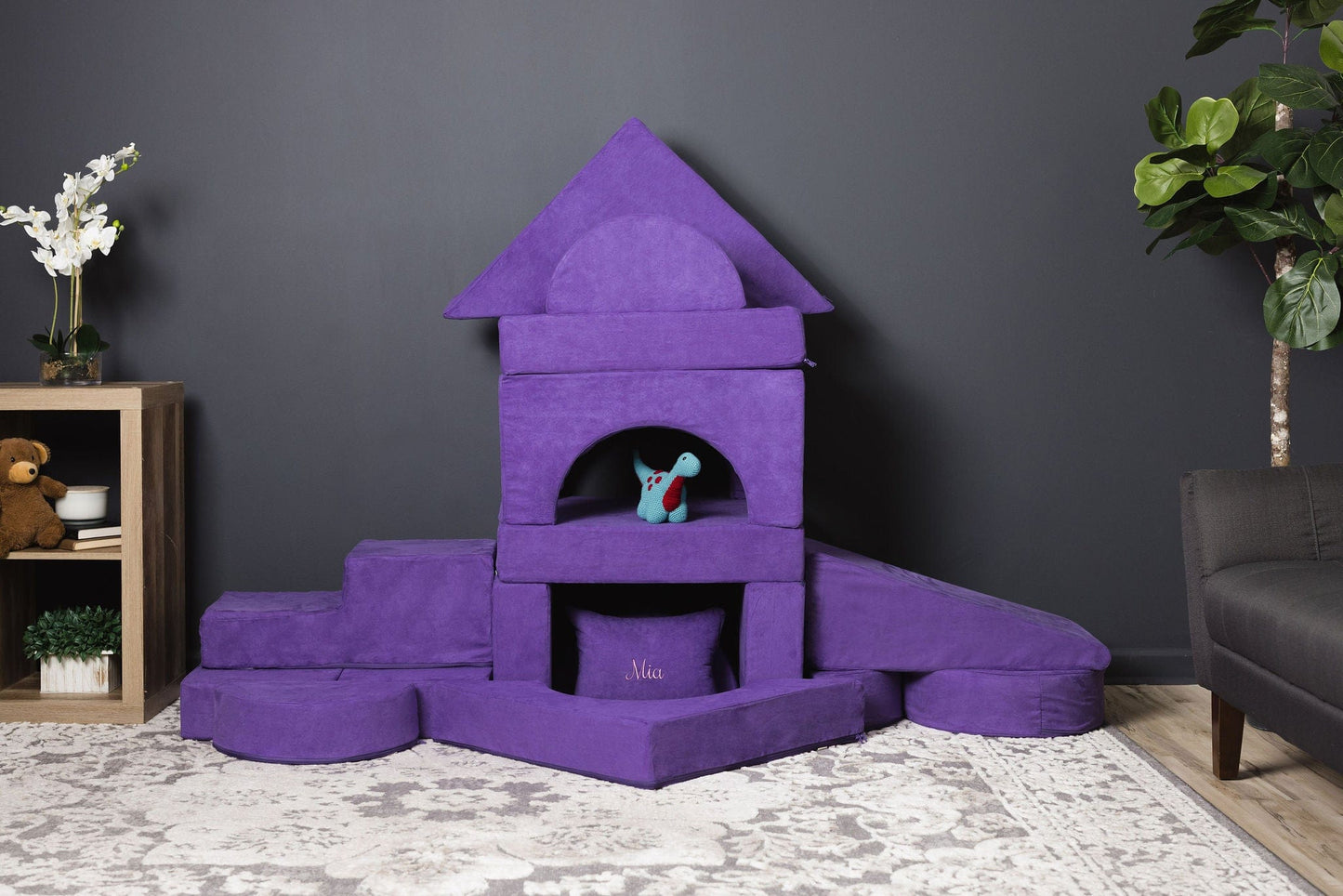 FoamOh! FoamOh Super Castle Play Sofa Purple FoamOh Super Castle Play Sofa